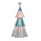 Christmas Prismatic Iridescent Christmas Tree 45", LED lights